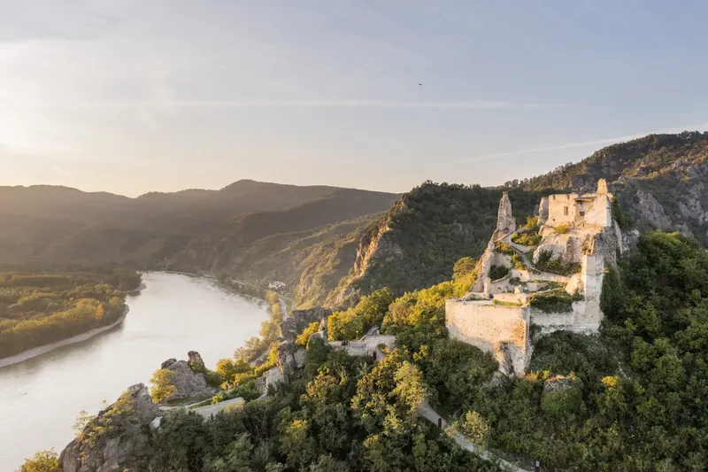 Wachau – Ruine Dürnstein über der Donau